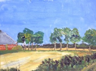 kijken naar Noordhorn in oostelijke richting 